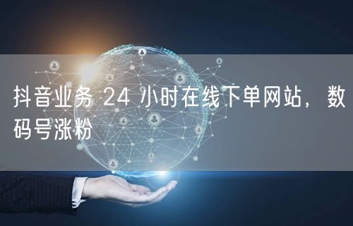 抖音业务 24 小时在线下单网站，数码号