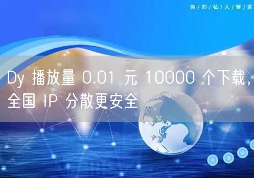 Dy 播放量 0.01 元 10000 