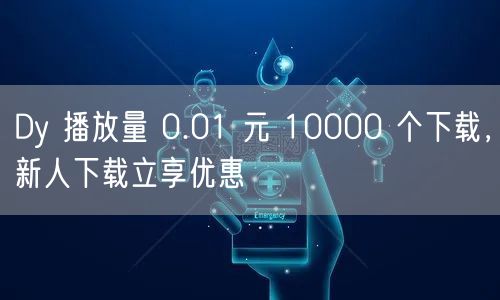 Dy 播放量 0.01 元 10000 
