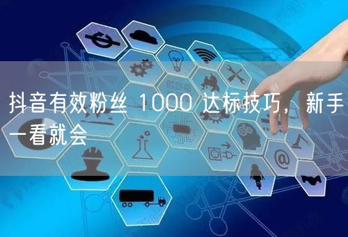 抖音有效粉丝 1000 达标技巧，新手一