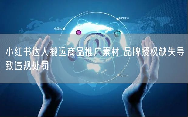 小红书达人搬运商品推广素材 品牌授权缺失