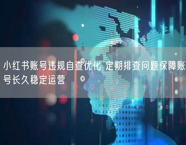 小红书账号违规自查优化 定期排查问题保障