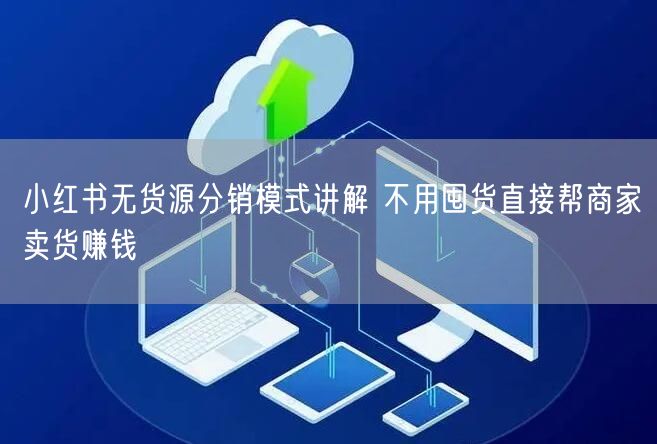 小红书无货源分销模式讲解 不用囤货直接帮