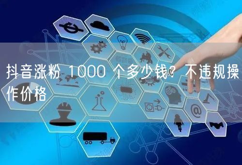 抖音涨粉 1000 个多少钱？不违规操作