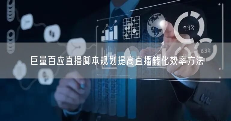 巨量百应直播脚本规划提高直播转化效率方法
