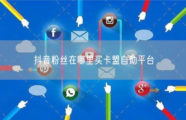 抖音粉丝在哪里买卡盟自助平台