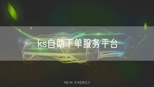 ks自助下单服务平台