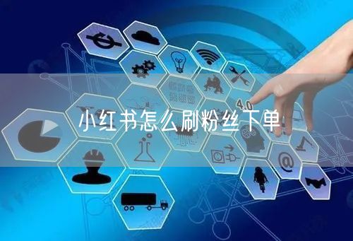 小红书怎么刷粉丝下单