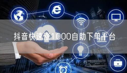 抖音快速涨1000自助下单平台