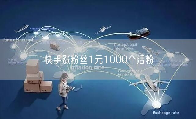 快手涨粉丝1元1000个活粉