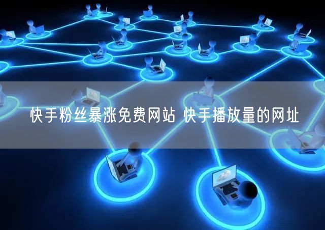 快手粉丝暴涨免费网站 快手播放量的网址